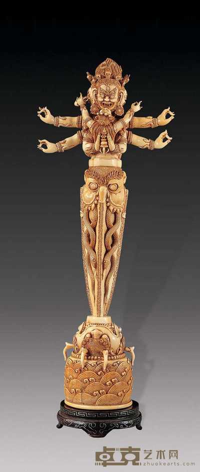 象牙金刚杵 高43cm